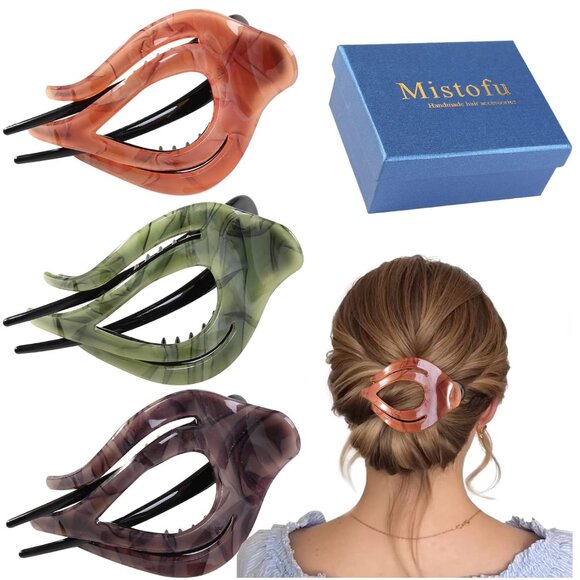 Accessories - 3Pcs French Concord Hair Clips No Slip Grip for Thick and Thin Hair